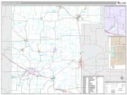 Waupaca County, WI <br /> Wall Map <br /> Premium Style 2024 Map