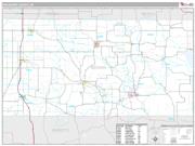 Waushara County, WI <br /> Wall Map <br /> Premium Style 2024 Map