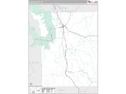 Johnson County, WY <br /> Wall Map <br /> Premium Style 2024 Map