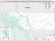 Sheridan County, WY <br /> Wall Map <br /> Premium Style 2024 Map