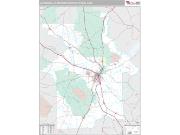 Alexandria Metro Area <br /> Wall Map <br /> Premium Style 2024 Map