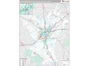 Birmingham-Hoover Metro Area <br /> Wall Map <br /> Premium Style 2024 Map