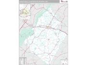 Charlottesville Metro Area <br /> Wall Map <br /> Premium Style 2024 Map