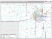 Des Moines-West Des Moines Metro Area <br /> Wall Map <br /> Premium Style 2024 Map
