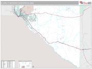 El Paso Metro Area <br /> Wall Map <br /> Premium Style 2024 Map