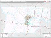 Florence-Muscle Shoals Metro Area <br /> Wall Map <br /> Premium Style 2024 Map