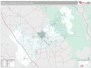 Fresno Metro Area <br /> Wall Map <br /> Premium Style 2024 Map