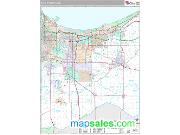 Gary Metro Area <br /> Wall Map <br /> Premium Style 2024 Map