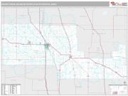Grand Forks Metro Area <br /> Wall Map <br /> Premium Style 2024 Map
