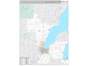 Green Bay Metro Area <br /> Wall Map <br /> Premium Style 2024 Map