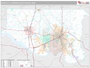 Huntsville Metro Area <br /> Wall Map <br /> Premium Style 2024 Map