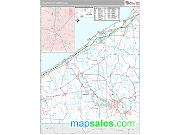 Jamestown Metro Area <br /> Wall Map <br /> Premium Style 2024 Map