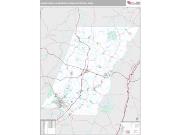 Johnstown Metro Area <br /> Wall Map <br /> Premium Style 2024 Map
