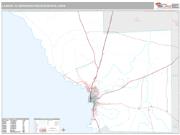 Laredo Metro Area <br /> Wall Map <br /> Premium Style 2024 Map