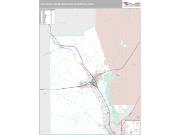 Las Cruces Metro Area <br /> Wall Map <br /> Premium Style 2024 Map