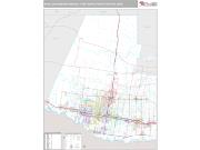 McAllen-Edinburg-Mission Metro Area <br /> Wall Map <br /> Premium Style 2024 Map