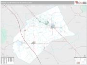 Merced Metro Area <br /> Wall Map <br /> Premium Style 2024 Map