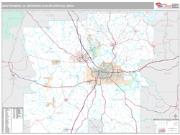 Montgomery Metro Area <br /> Wall Map <br /> Premium Style 2024 Map