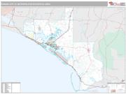 Panama City Metro Area <br /> Wall Map <br /> Premium Style 2024 Map