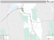 Pocatello Metro Area <br /> Wall Map <br /> Premium Style 2024 Map