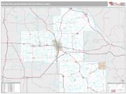 Rochester Metro Area <br /> Wall Map <br /> Premium Style 2024 Map