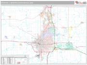 Rockford Metro Area <br /> Wall Map <br /> Premium Style 2024 Map