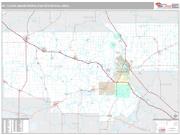 St. Cloud Metro Area <br /> Wall Map <br /> Premium Style 2024 Map