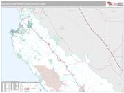 Salinas Metro Area <br /> Wall Map <br /> Premium Style 2024 Map