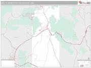 Santa Fe Metro Area <br /> Wall Map <br /> Premium Style 2024 Map