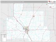 Sioux City Metro Area <br /> Wall Map <br /> Premium Style 2024 Map