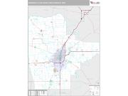 Springfield Metro Area <br /> Wall Map <br /> Premium Style 2024 Map