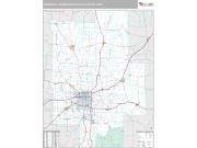 Springfield Metro Area <br /> Wall Map <br /> Premium Style 2024 Map