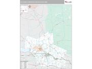 Utica-Rome Metro Area <br /> Wall Map <br /> Premium Style 2024 Map