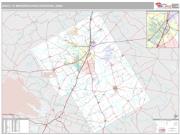 Waco Metro Area <br /> Wall Map <br /> Premium Style 2024 Map