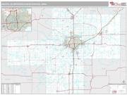 Wichita Metro Area <br /> Wall Map <br /> Premium Style 2024 Map