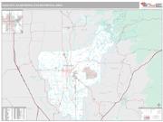 Yuba City Metro Area <br /> Wall Map <br /> Premium Style 2024 Map
