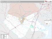 Hinesville Metro Area <br /> Wall Map <br /> Premium Style 2024 Map