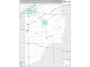 Michigan City-La Porte Metro Area <br /> Wall Map <br /> Premium Style 2024 Map