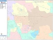 Moreno Valley <br /> Wall Map <br /> Color Cast Style 2024 Map