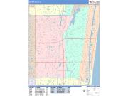 Delray Beach <br /> Wall Map <br /> Color Cast Style 2024 Map