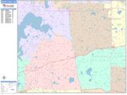 Minnetonka <br /> Wall Map <br /> Color Cast Style 2024 Map