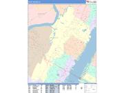 North Bergen <br /> Wall Map <br /> Color Cast Style 2024 Map