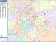 Richmond <br /> Wall Map <br /> Color Cast Style 2024 Map