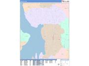 Kirkland <br /> Wall Map <br /> Color Cast Style 2024 Map