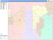 Spokane Valley <br /> Wall Map <br /> Color Cast Style 2024 Map