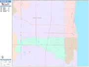 Kenosha <br /> Wall Map <br /> Color Cast Style 2024 Map