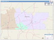 Escambia <br /> Wall Map <br /> Color Cast Style 2024 Map