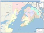 Kenai Peninsula <br /> Wall Map <br /> Color Cast Style 2024 Map