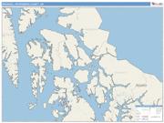 Wrangell-Petersburg <br /> Wall Map <br /> Color Cast Style 2024 Map