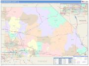 San Bernardino <br /> Wall Map <br /> Color Cast Style 2024 Map